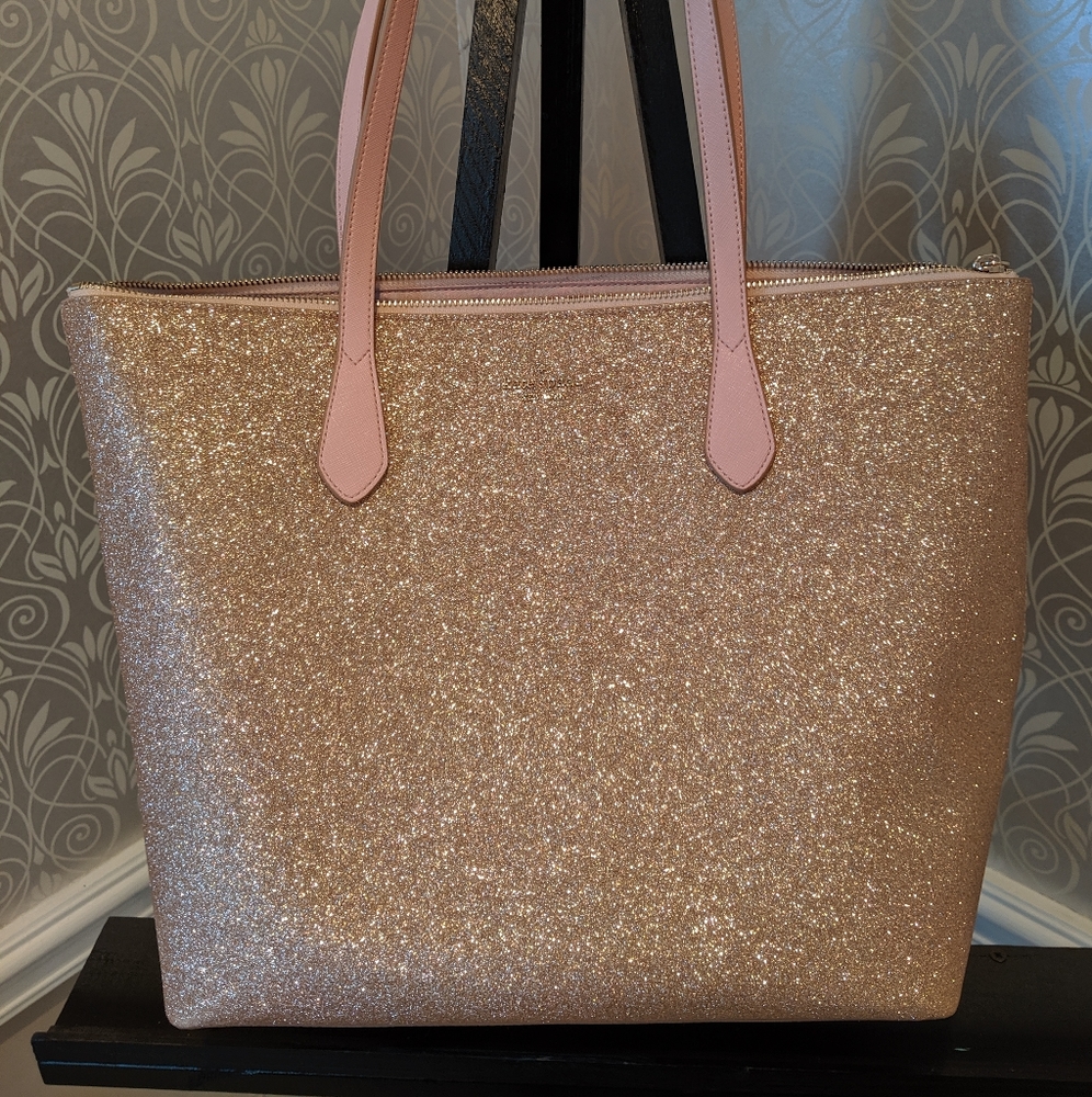 Kate Spade pink glitter bag